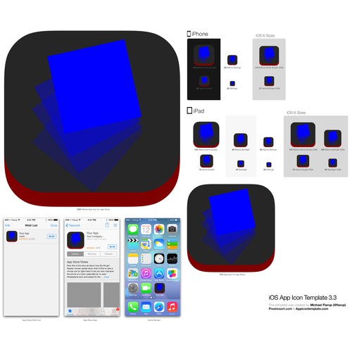 iOS App Icon for game: Bounce Forever