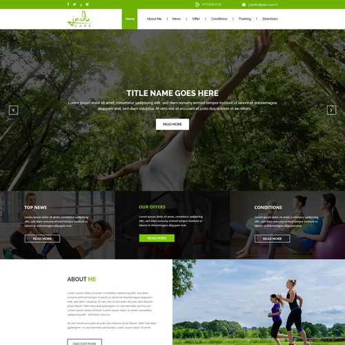Home page Redesign for JaDu-Care