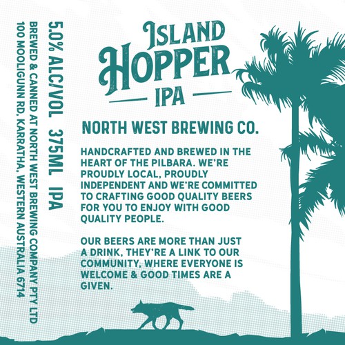 Craft beer label design.