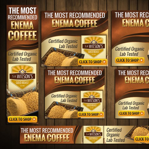 Affiliate banner ads for coffee used for enemas