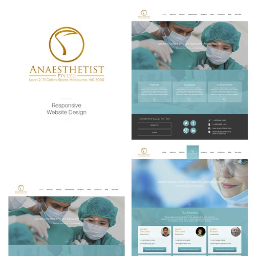 Website Design for Anaesthetist