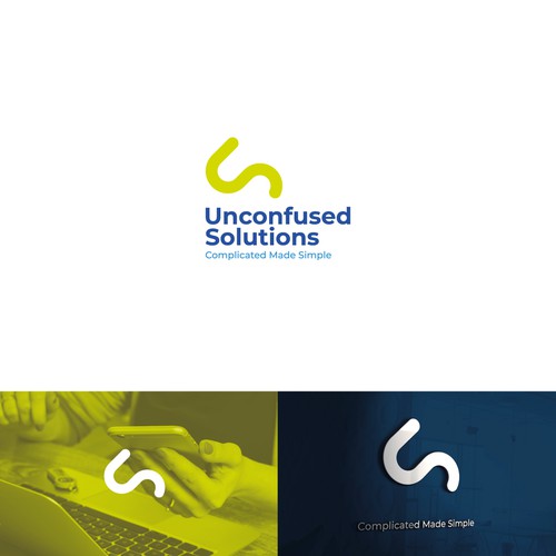 Unconfused Solutions logo design