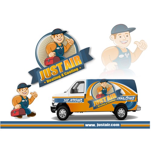 Help Just Air Heating & Cooling with a new logo