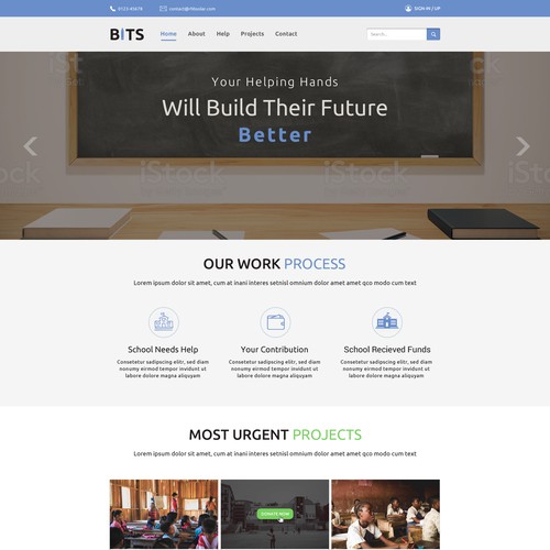 Webpage Design for BITS
