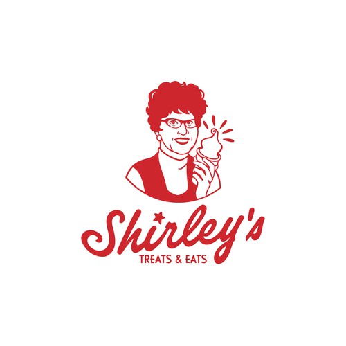 “Shirley’s” Vintage Ice Cream Shop Logo