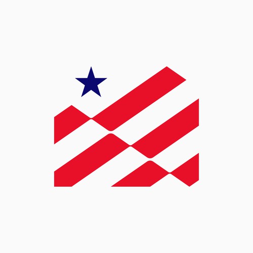 House Flag America USA Logo