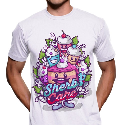  T-shirt Design-Sherb Cake