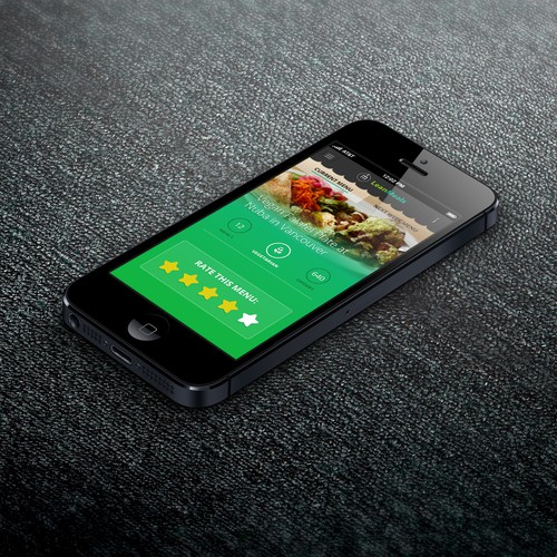 Create a UI design for the Lean Meals mobile app