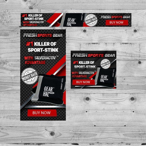 Banner Ad Design for a new Sports/Fitness Accessory