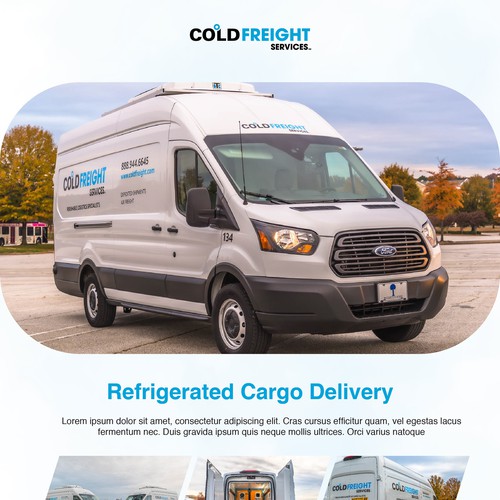 Freight Services flyer template design