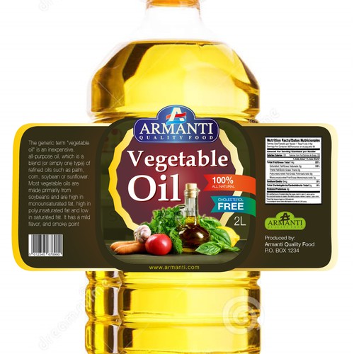 Label design concept for Armanti