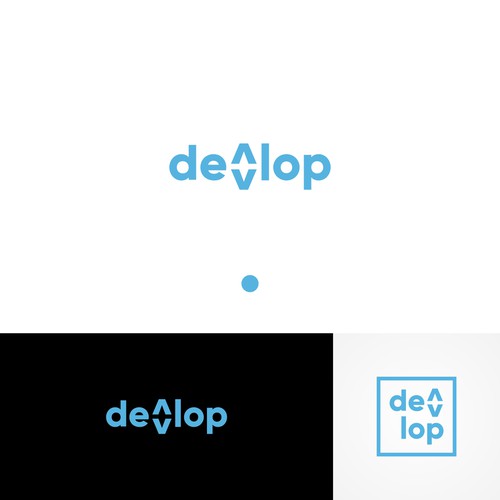 Clean logotype for a backend developer one-man company (Draft Design)
