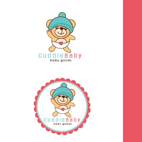 cute baby logo design