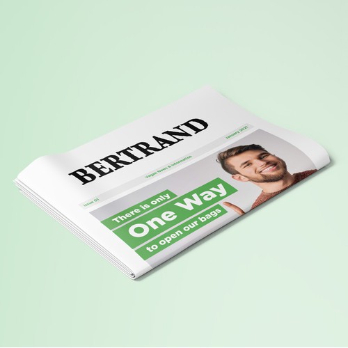 Newspaper Brochure for Bertrand