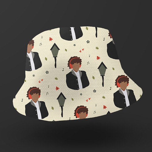 Bucket Hat Design for Boys (black culture theme)