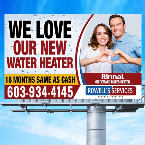 Water Heater Billboard in NH