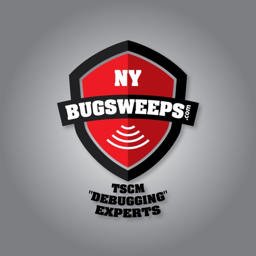 Unique modern text logo for NJ Bugsweeps.com (not insects)