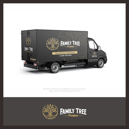 Family Tree Produce Logo and Truck Wrap