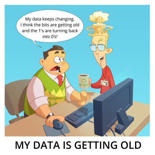 Comic Panel - My Data is Getting Old