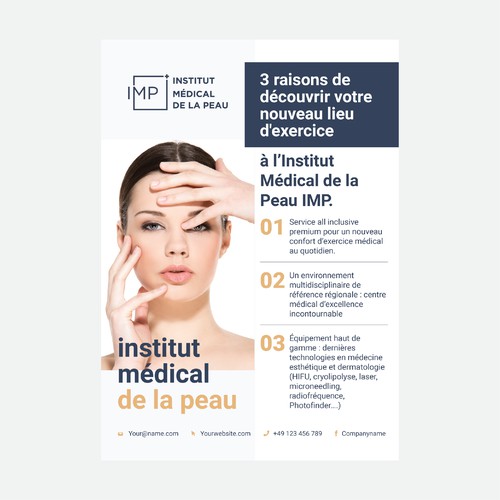 Medical institute skin flyer design