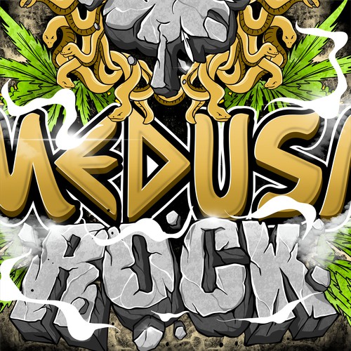 MEDUSA ROCK LETTERING
