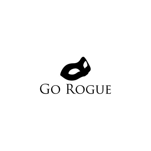 Iconic Female Rogue Logo using 1 or 2 Colors