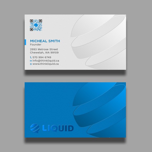 Business card design.