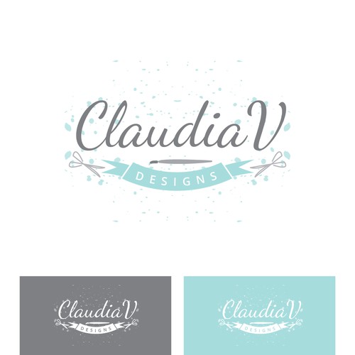 Create a fun and creative design for Claudiavdesigns.