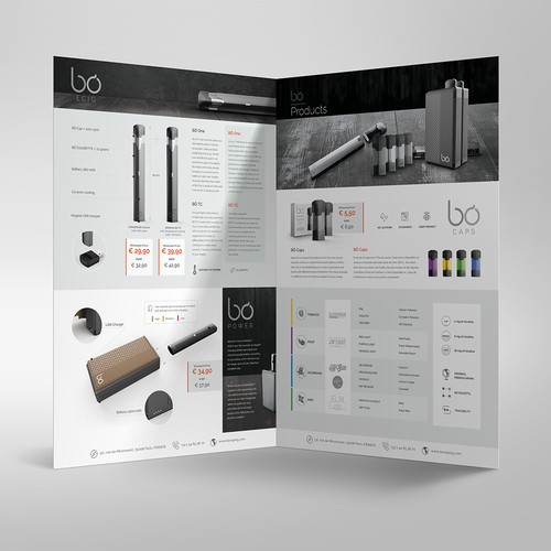 Catalog for electronic cigarettes