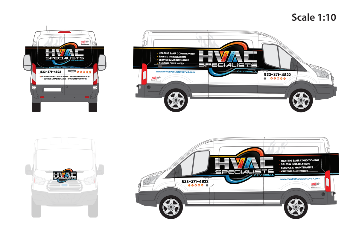 Van Wrap for HVAC Specialists of Virginia 