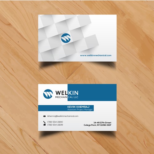 Business Cards for Welkin Mechanical