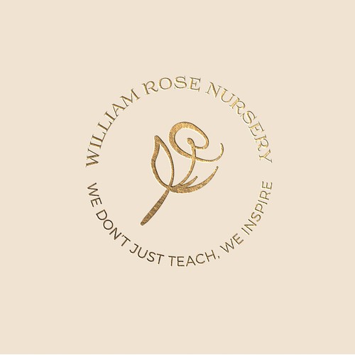 Freehand rose drawing for 'William Rose Nursery'