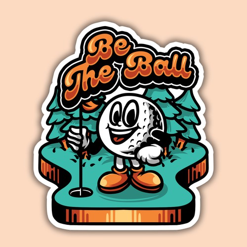 Golf Sticker Design