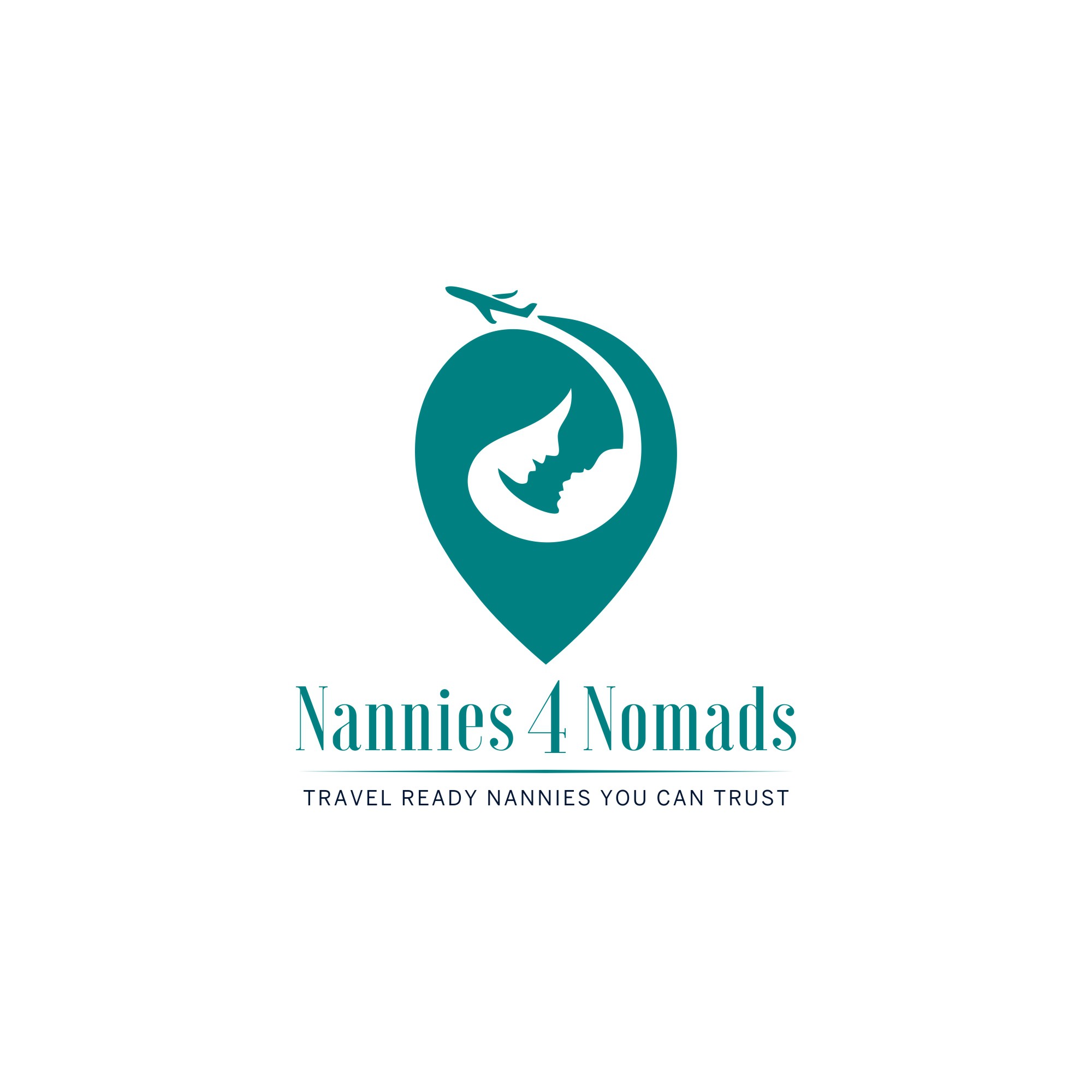 Design a luxury but trendy logo for an upscale traveling nanny company.