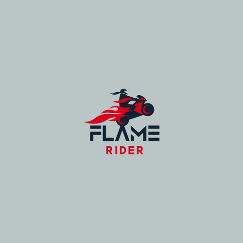 Motorcycle Stuntman Logo Design