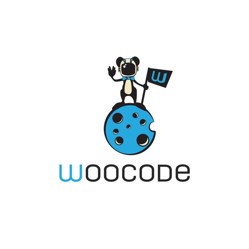 Create a winning logo for WooCode a new, fresh and young IT company