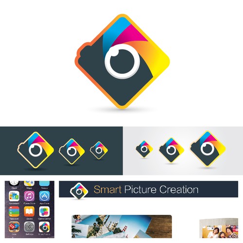 Icon concept for a photo printing app.