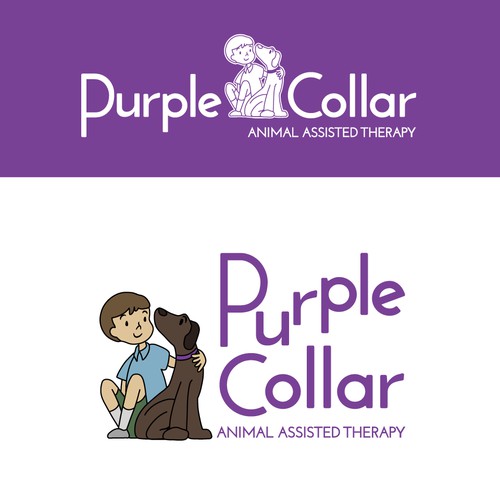 Illustration Logo concept for community of animal therapy