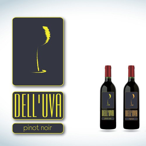 Wine label @@@design for Dell'uva Wines