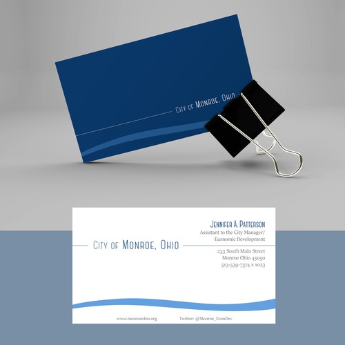 Simple business card for Jennifer Patterson