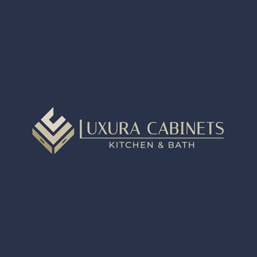 Simple & elegant cabinet logo for kitchen & bath design studio