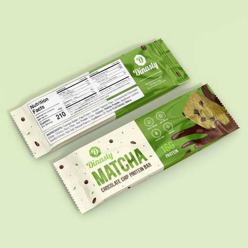 Matcha Chocolate Chip Protein Bar