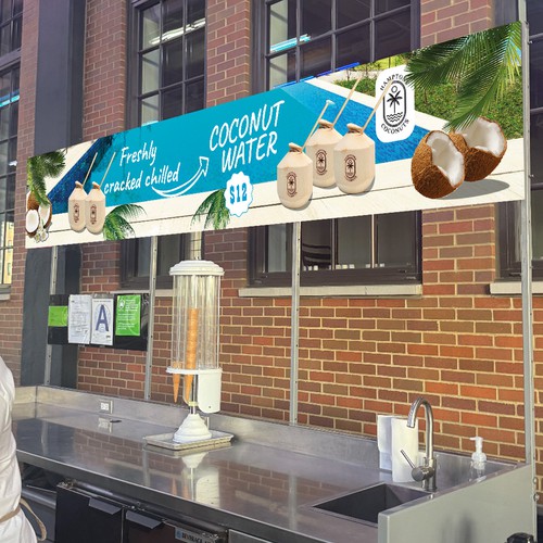 4 piece signage menu board for coconuts!