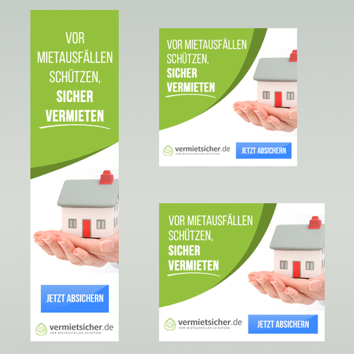 Banner ads design for Vermietsicher.de