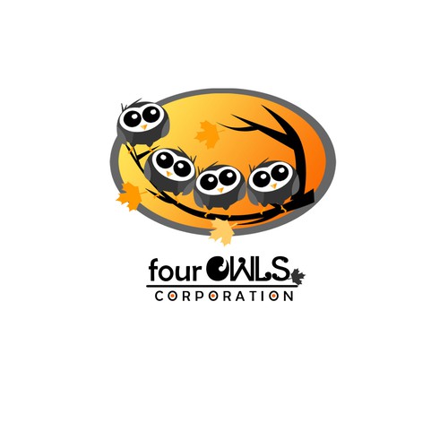 Create the next logo for Four Owls Corporation