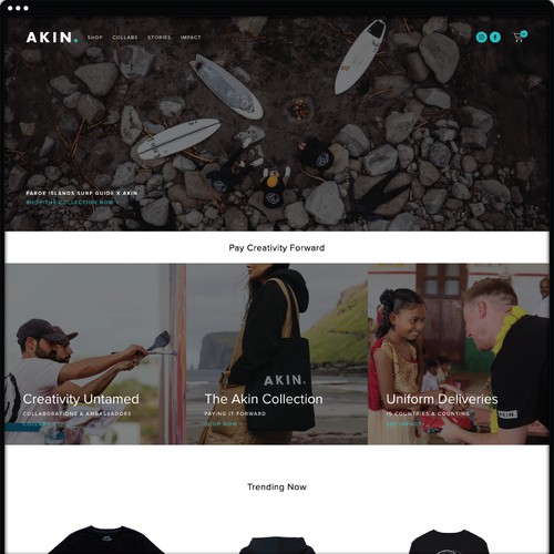 Akin Clothing Website