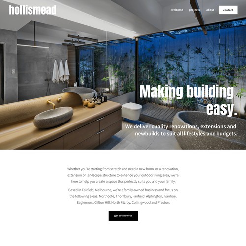 Website and logo design for a home builder