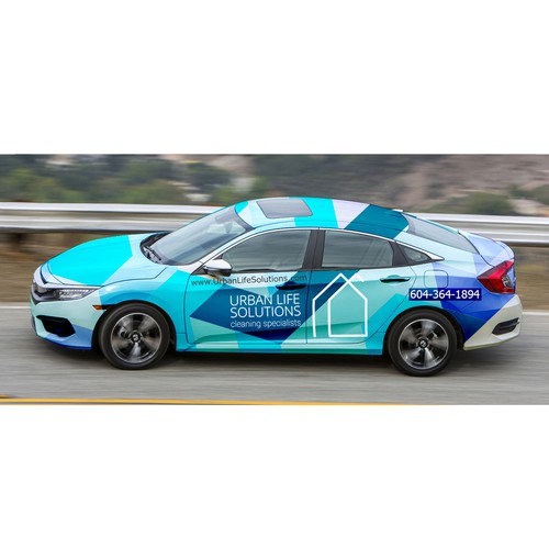Design a modern Car Wrap for Cleaning Company