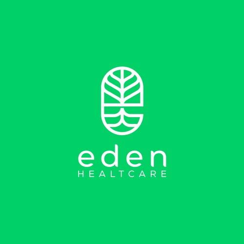 Innovative pharmacy start-up logo for Eden Healthcare