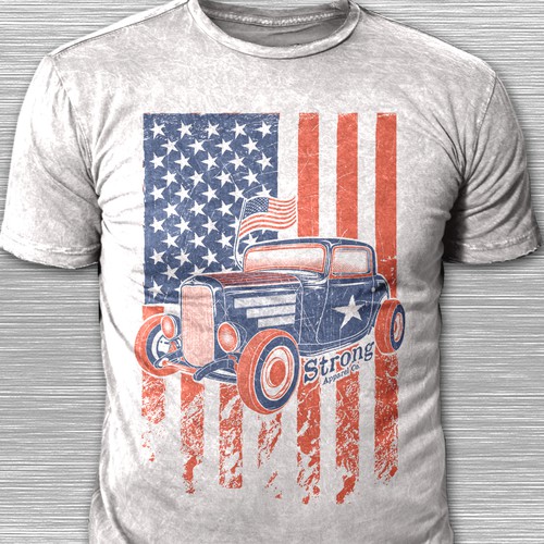 T-shirt Concept for American Street Rods show